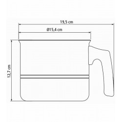 Fervedor 14cm 1,9 litros Sicília Antiaderente Tramontina